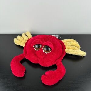 Russ Berrie Lil Peepers Clawed Red Yellow Crab 12” Large Plush Peeper Lobster